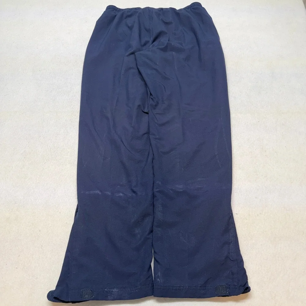 Vintage Y2K Nike Track‎ Pants Windbreaker Joggers Fleece Lined Navy Blue Mens XL